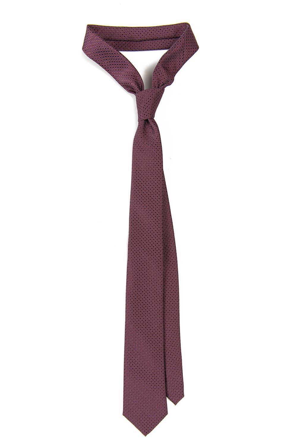 Cravata poliester tesut grena print geometric 0